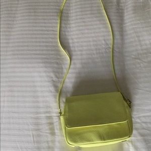 Neon green crossbody purse